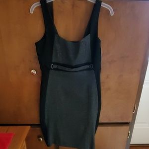 New Gray and black slim fit dress size medium